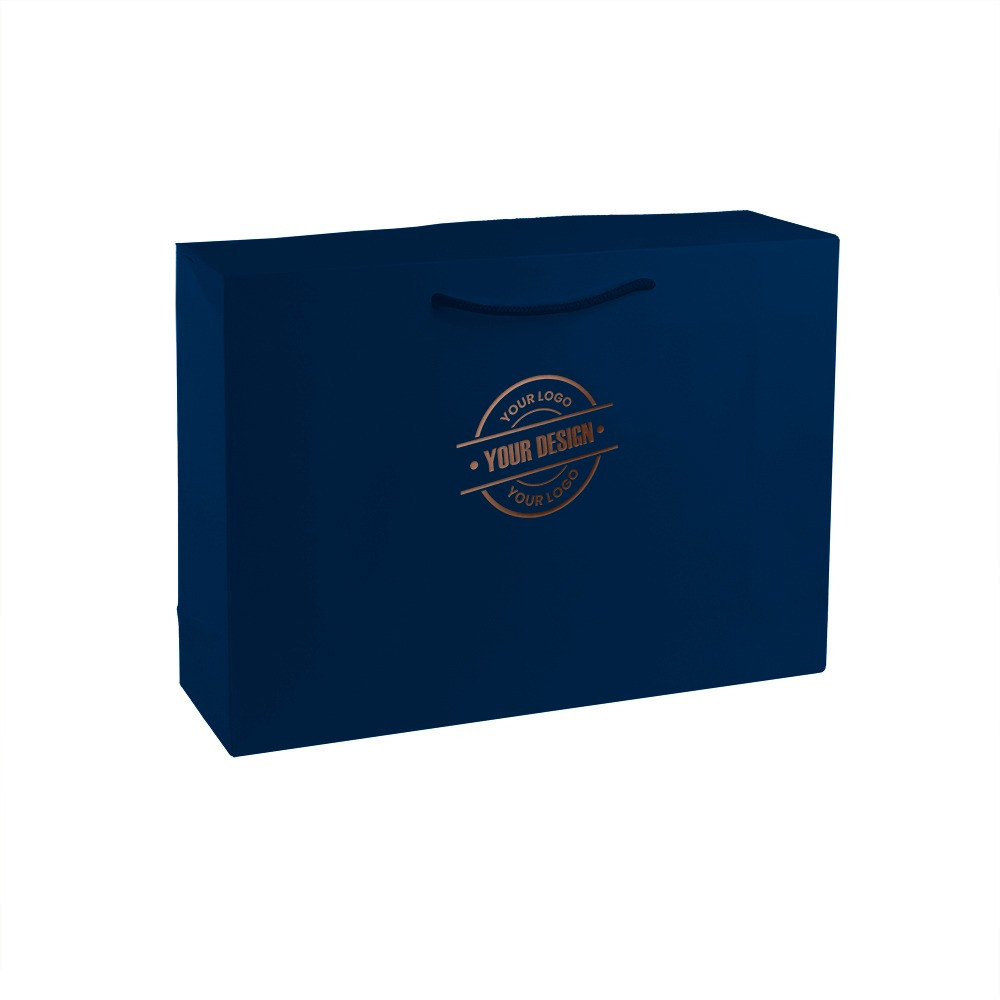 Bag-box blue colour with hotprinting