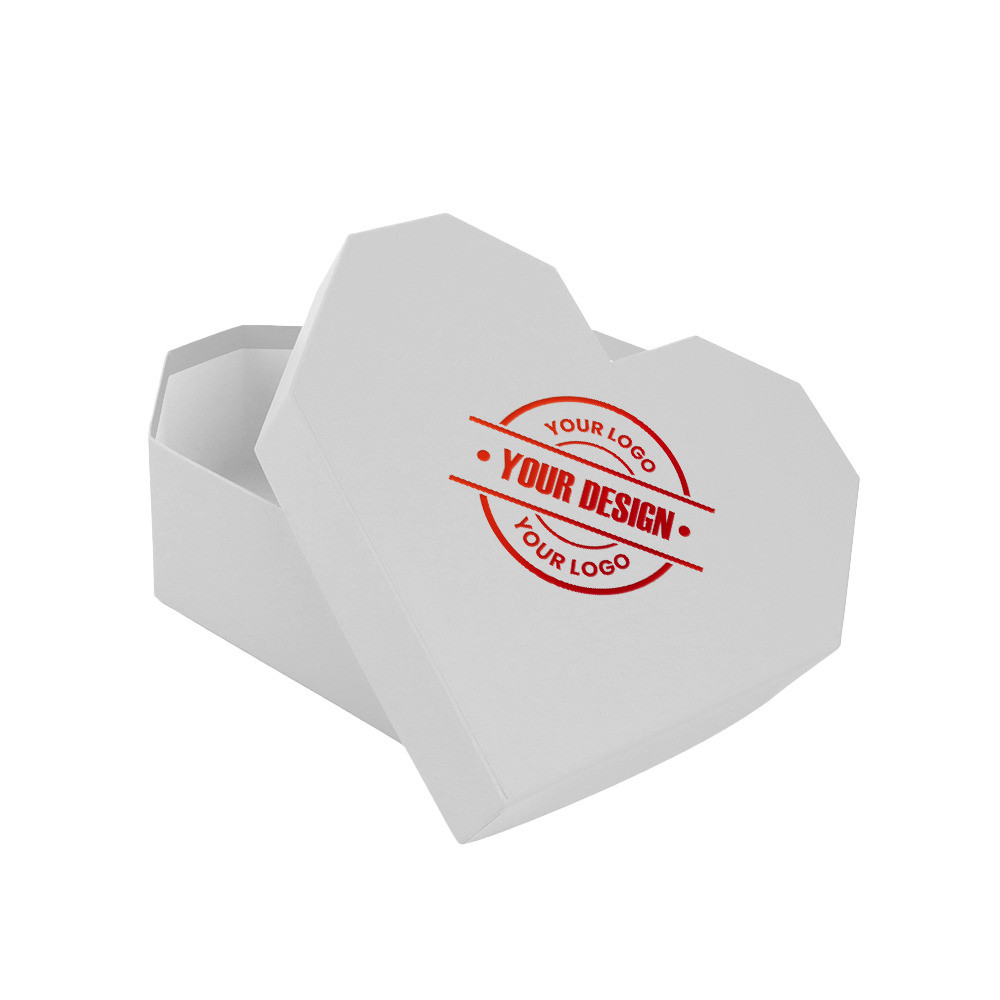 Scatola cuore bianco