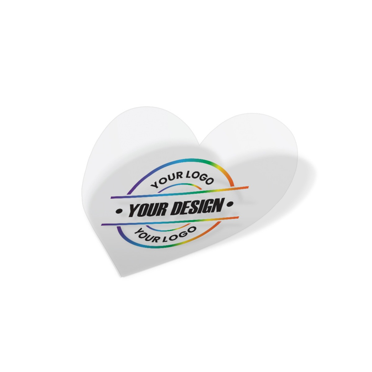 Adesivo di PP con stampa digitale cuore