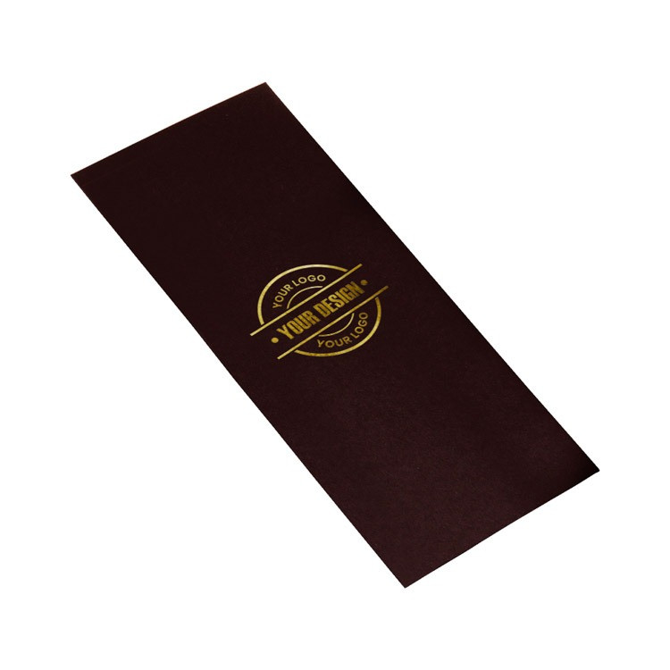 Εσωτερικό φακέλων με κορδέλα σε καφέ χρώμα