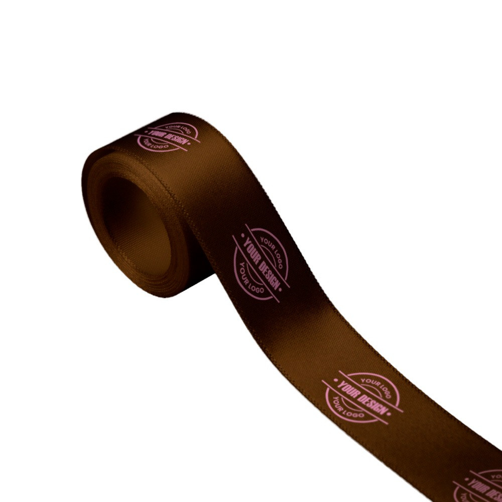 Nastro satinato 2cm colore marrone chiaro