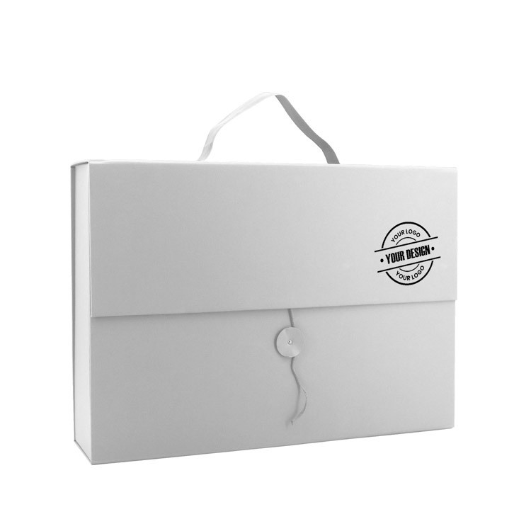 Briefcase for documents in white color