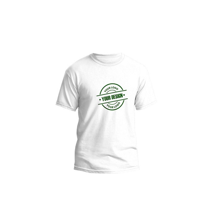 T-shirt παιδικό λευκό με 1 χρώμα εκτύπωσης