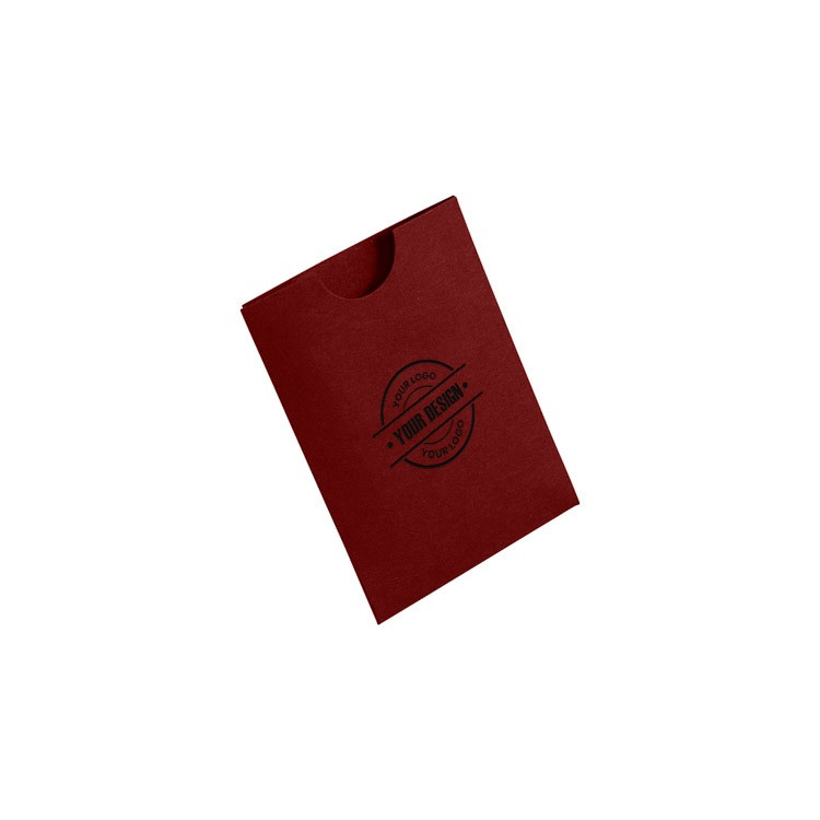 Custodia per biglietti da visita professionali in colore rosso