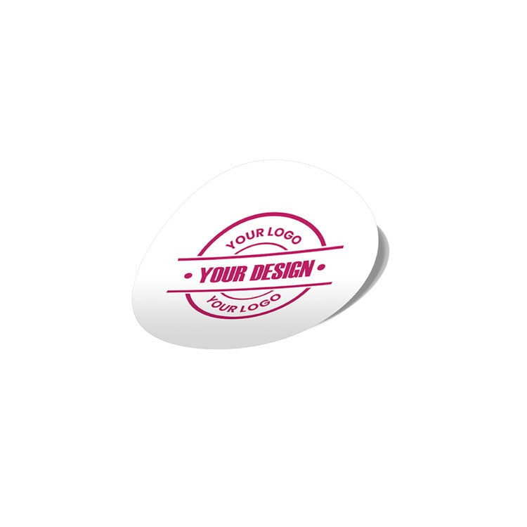 Paper sticker with 1 color printing round