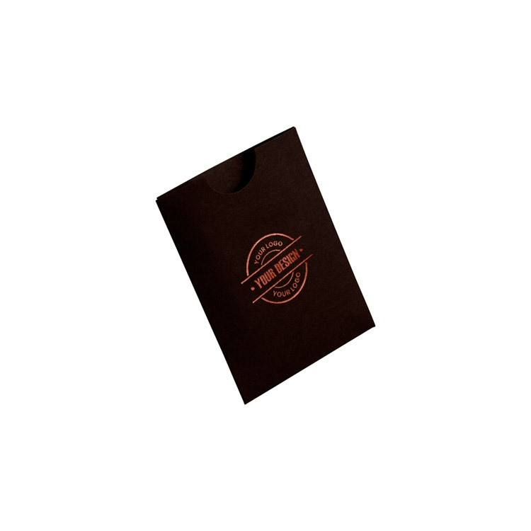 Custodia per biglietti da visita professionali in colore marrone