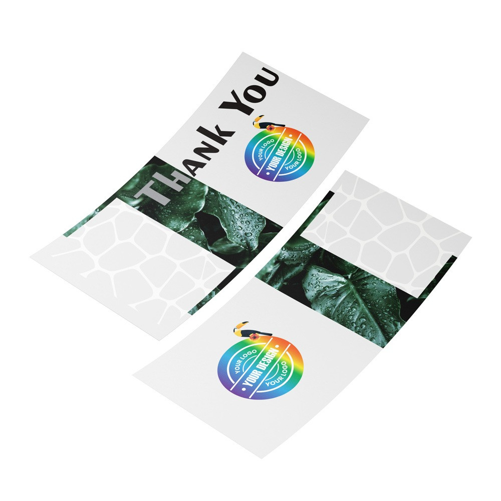 Biglietti di ringraziamento lato A e lato B