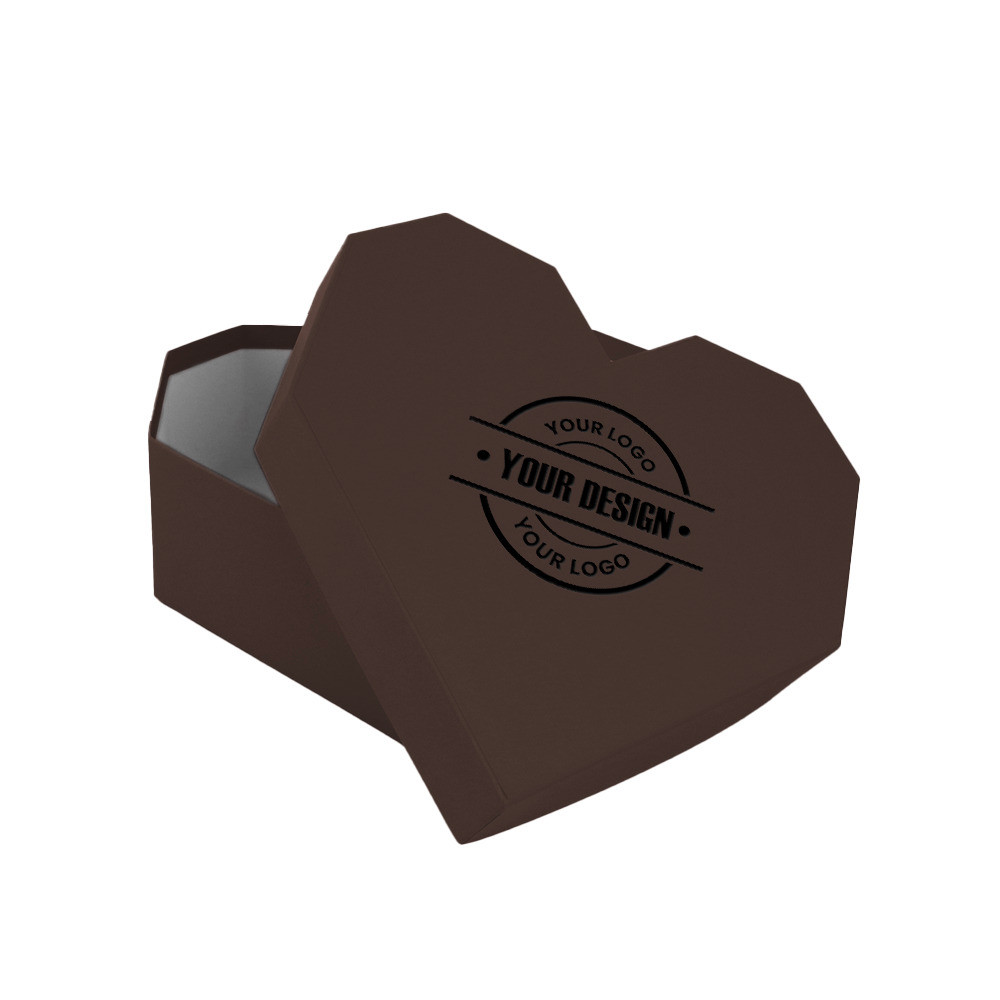 Scatola cuore marrone