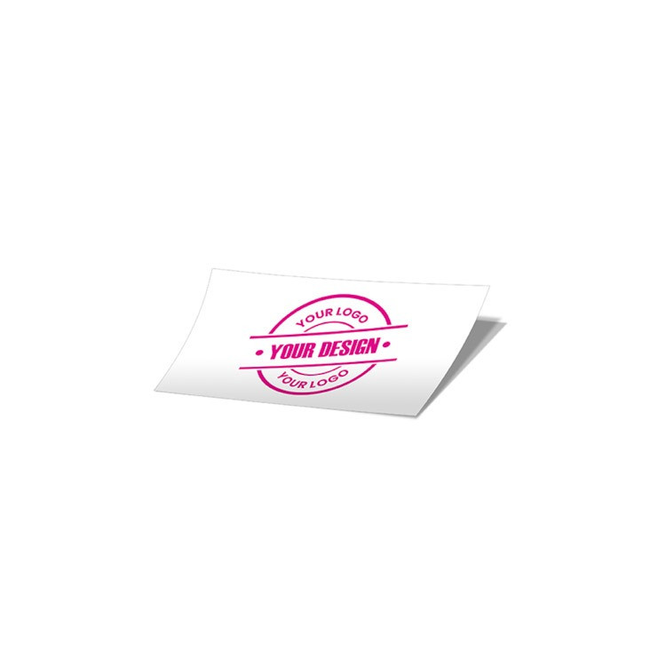 Paper sticker with 1 color printing parallelogram