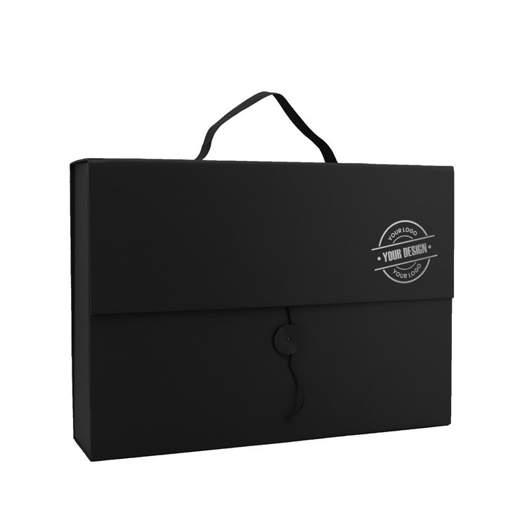 Briefcase for documents in black color