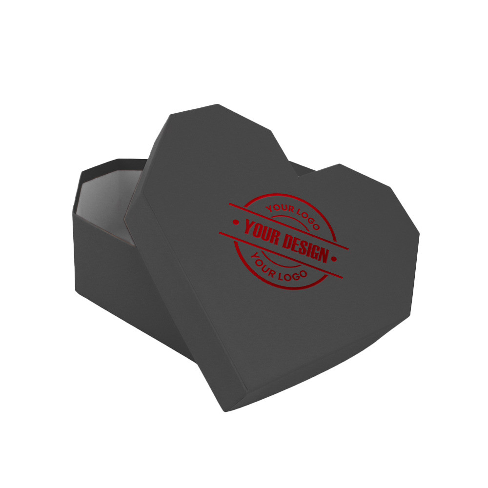 Scatola cuore grigio