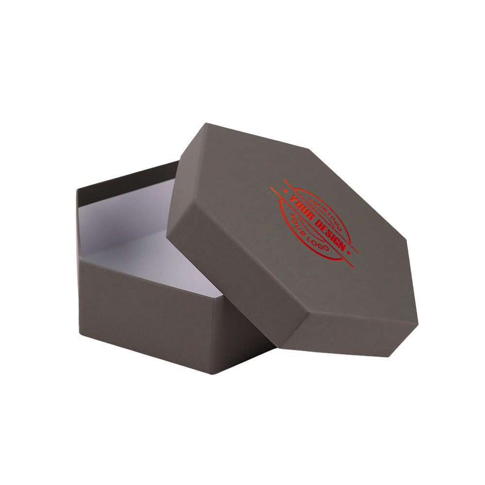 Εξάγωνο κουτί σε γκρι χρώμα