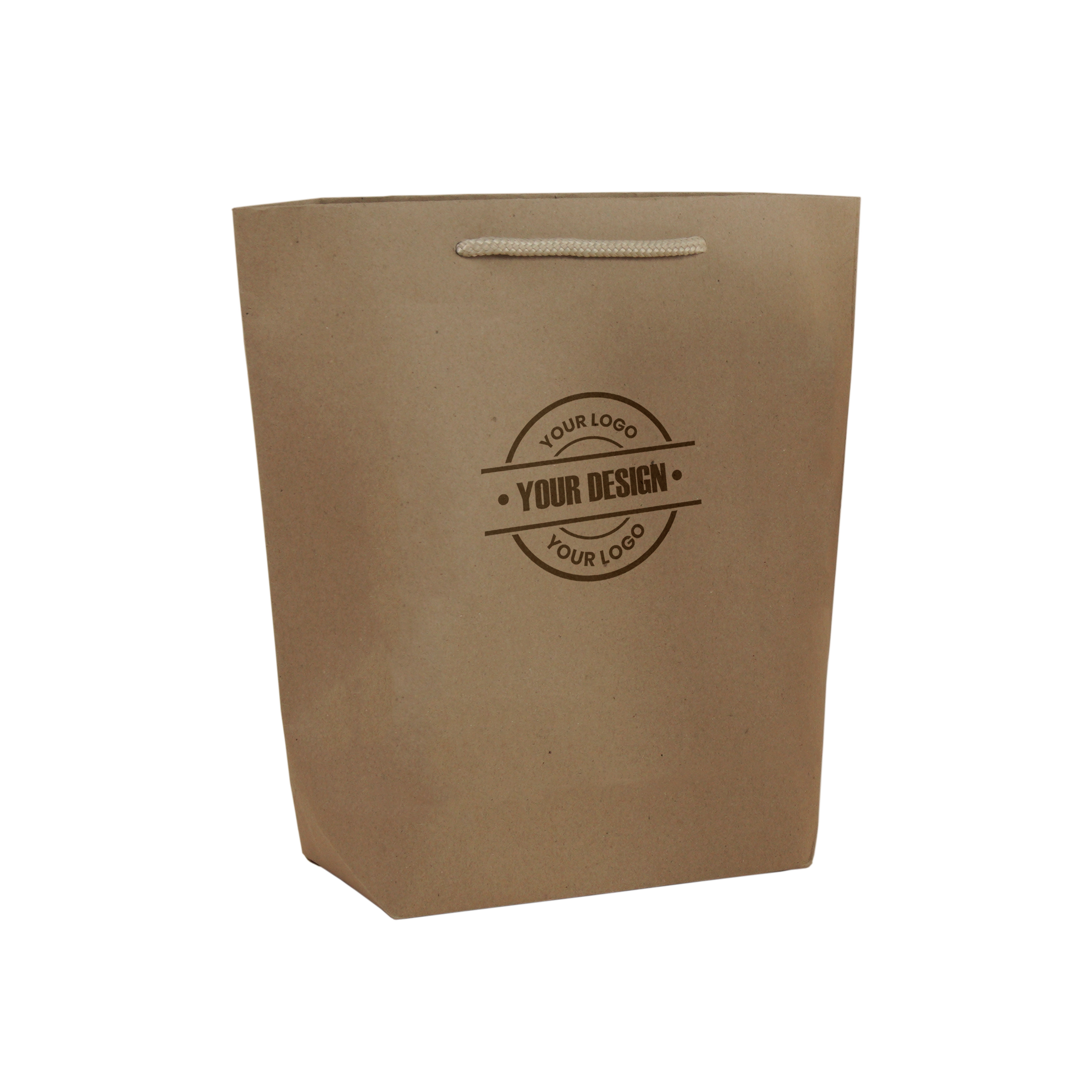 Styleline χάρτινες τσάντες καφέ χρώμα