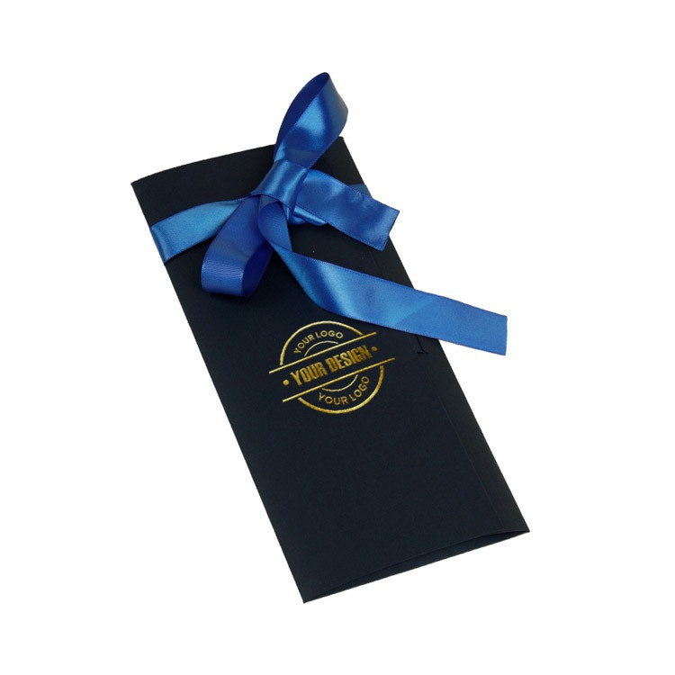 Φάκελοι με κορδέλα σε μπλε χρώμα