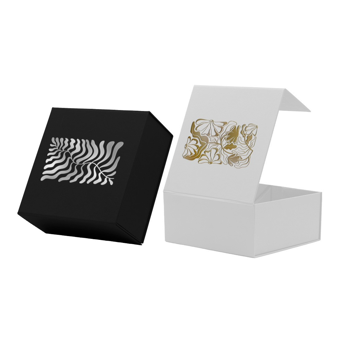 Magnet boxes with hotprinting